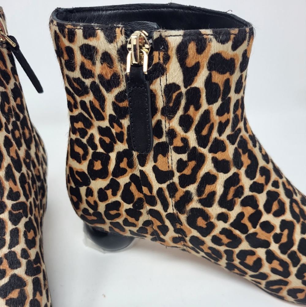 Kate Spade Sydney Leopard Print Calf Hair‎ Ankle Boots Booties 7.5 B - Picture 4 of 10